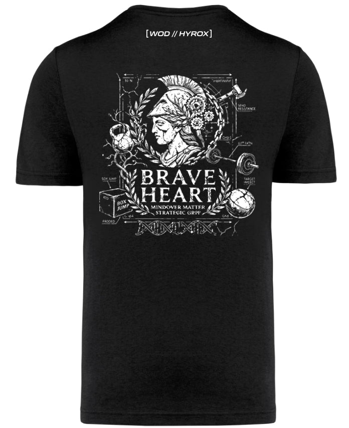 Camiseta CrossFit Hombre "Brave Heart" - Ropa Hyrox | ORYON (+3 Colores)