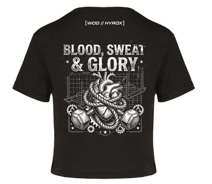 Camiseta CrossFit Mujer "Blood, Sweat & Glory" - Ropa Training | ORYON (+2 Colores)