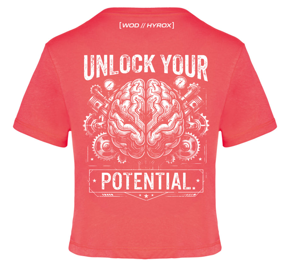 Camiseta CrossFit Mujer "Unlock Your Potential" - Ropa Hyrox | ORYON (+2 Colores)