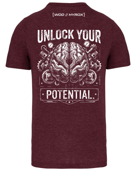 Camiseta CrossFit Hombre "Unlock Your Potential" - Ropa Fitness | ORYON (+3 Colores)