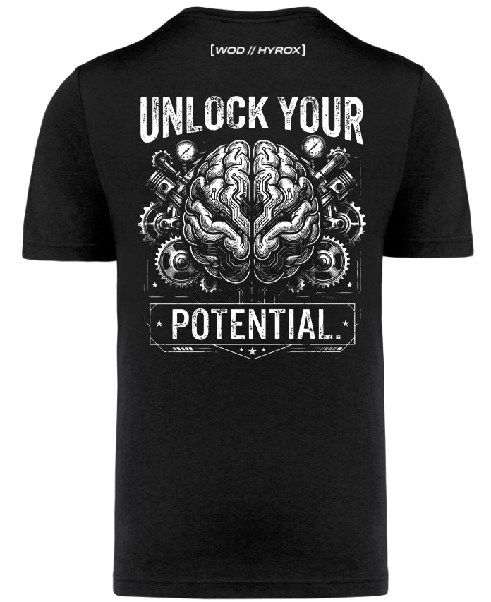 Camiseta CrossFit Hombre "Unlock Your Potential" - Ropa Fitness | ORYON (+3 Colores)