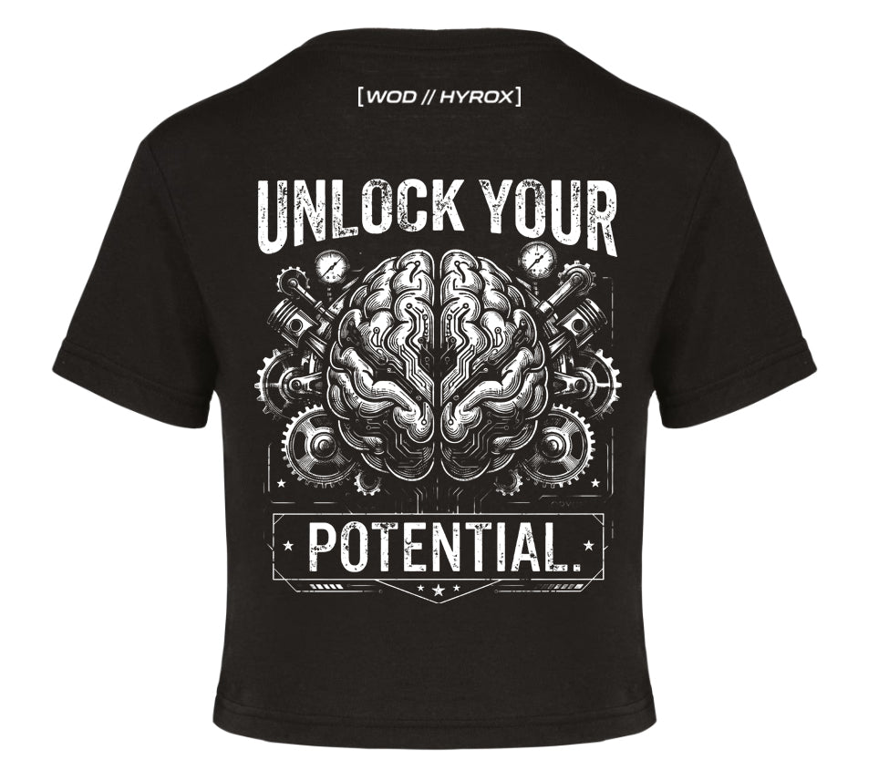 Camiseta CrossFit Mujer "Unlock Your Potential" - Ropa Hyrox | ORYON (+2 Colores)