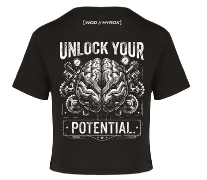 Camiseta CrossFit Mujer "Unlock Your Potential" - Ropa Hyrox | ORYON (+2 Colores)