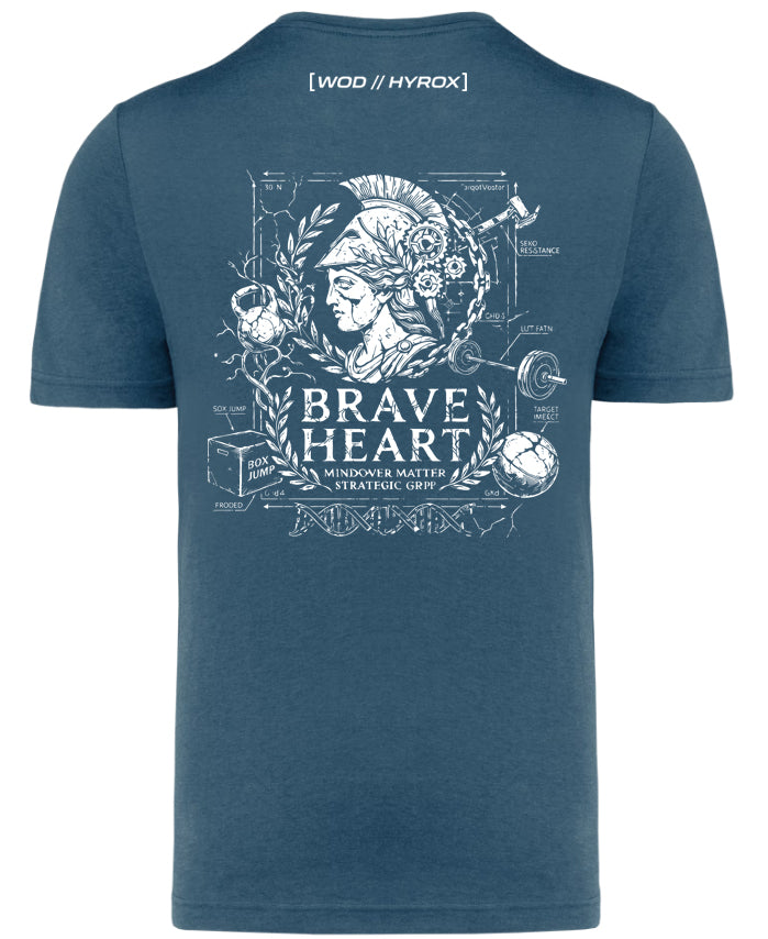 Camiseta CrossFit Hombre "Brave Heart" - Ropa Hyrox | ORYON (+3 Colores)
