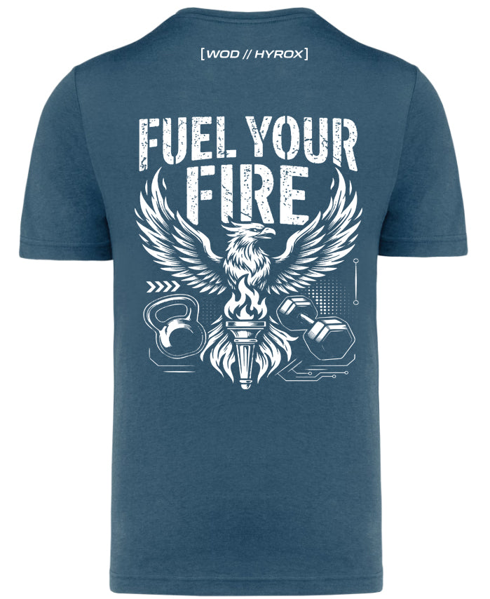 Camiseta CrossFit Hombre "Fuel Your Fire" - Ropa Fitness | ORYON (+3 Colores)