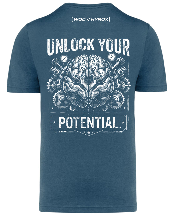 Camiseta CrossFit Hombre "Unlock Your Potential" - Ropa Fitness | ORYON (+3 Colores)