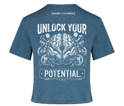 Camiseta CrossFit Mujer "Unlock Your Potential" - Ropa Hyrox | ORYON (+2 Colores)