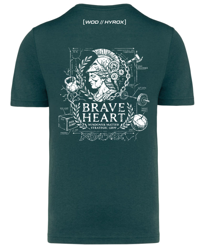 Camiseta CrossFit Hombre "Brave Heart" - Ropa Hyrox | ORYON (+3 Colores)