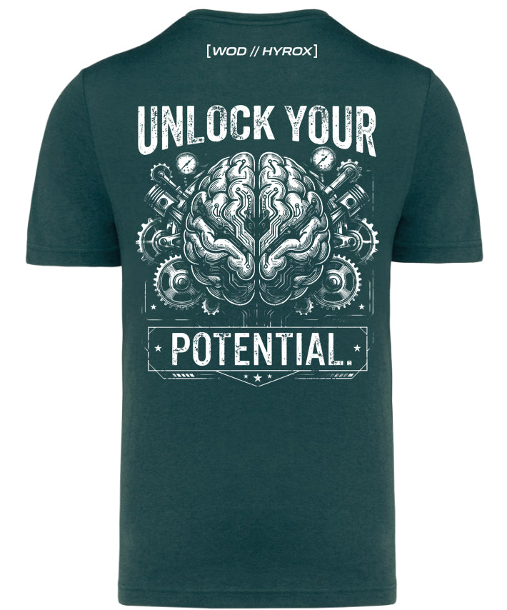 Camiseta CrossFit Hombre "Unlock Your Potential" - Ropa Fitness | ORYON (+3 Colores)
