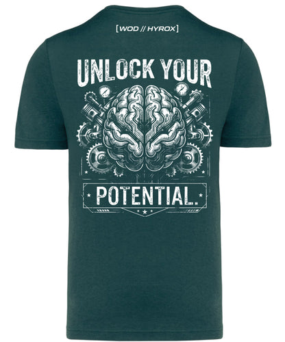 Camiseta CrossFit Hombre "Unlock Your Potential" - Ropa Fitness | ORYON (+3 Colores)